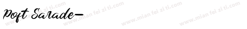 Poft Sarade字体转换
